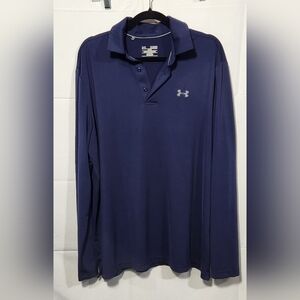 Under Armour Men's Navy Blue Shirt-Size XL